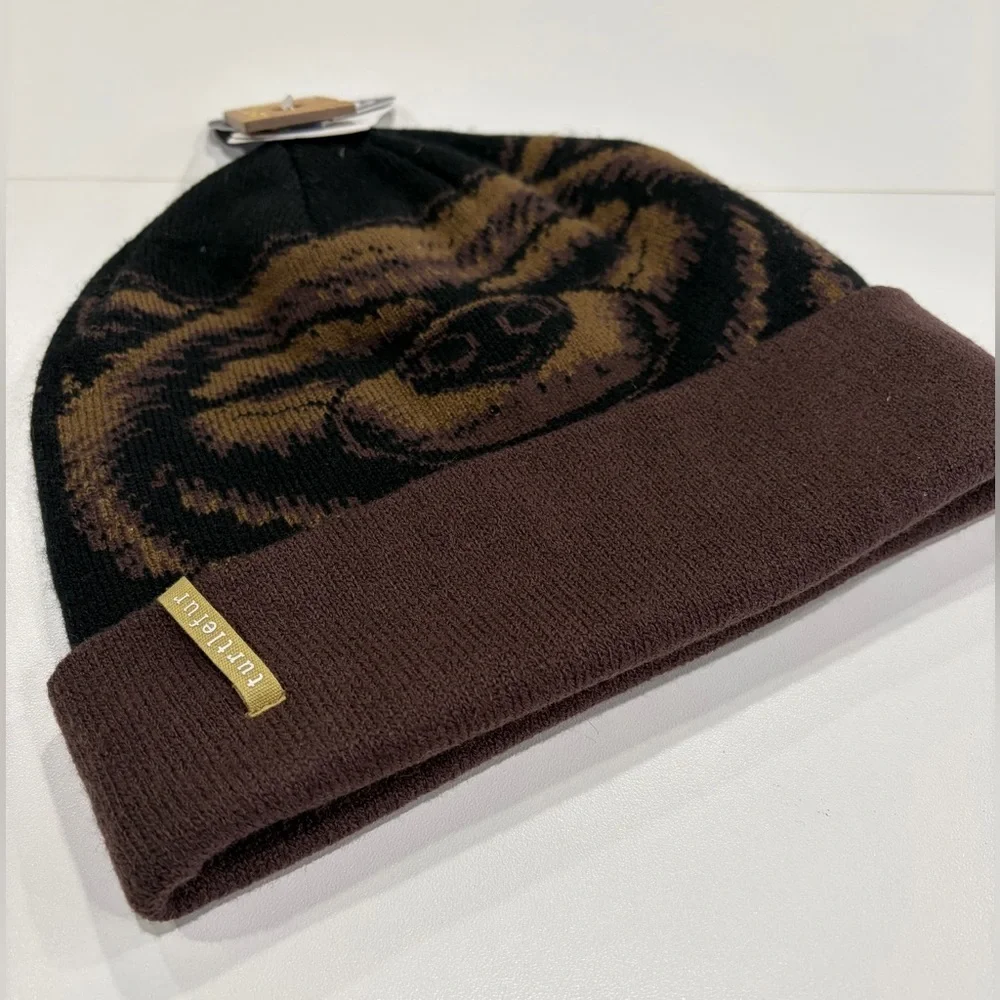 Turtle Fur Claw Beanie Kids Bear Brown Hat 100% Acrylic Soft Cozy Winter NWT